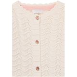 Noppies Merritt Gebreid vest voor babymeisjes, lange mouwen, Whisper White - P198, 50 cm