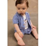 Korte Broek - Blokjespatroon - Zomer - GOTS-gecertificeerd - Comfortabele Pasvorm