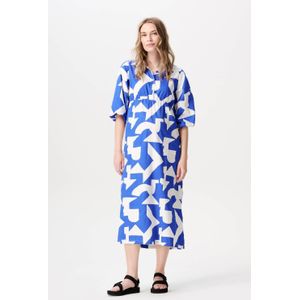 Noppies maternity zwangerschaps- en voedings blousejurk blauw