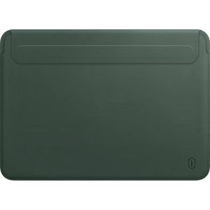 WIWU Skin Pro II - MacBook Pro Sleeve - 13.3 inch - PU leer - Groen