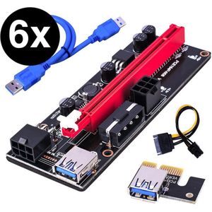 6 stuks - Mining Risers - Riser 009s - GPU mining - Cryptocurrencies