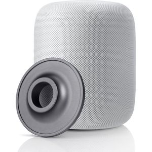 Case2go - Standaard geschikt voor Apple HomePod - Anti Slip Speaker Houder - Metalen Stand - Grijs