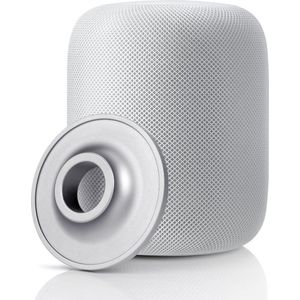 Case2go - Standaard geschikt voor Apple HomePod - Anti Slip Speaker Houder - Metalen Stand - Zilver