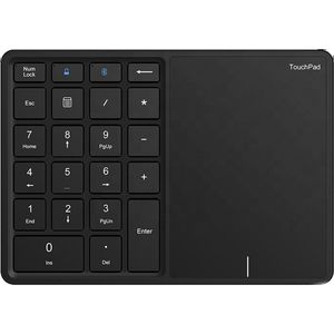 Case2go - Bluetooth Numeriek Toetsenbord met Touchpad - 22 Toetsen - Draadloos met Dongle - Zwart
