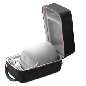 Case2go - Opbergtas geschikt voor Apple HomePod - Draagbare Opberghoes - Ruimte voor Oplader - Zwart