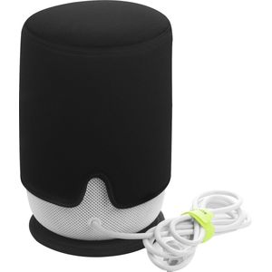 Case2go - Beschermhoes geschikt voor Apple HomePod - Hoes inclusief antislip standaard - Zwart