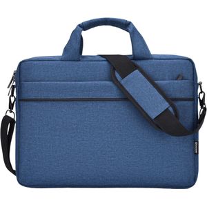 Case2go - Laptoptas 15.6 Inch - Schooltas - Extra vakken - Met Verstelbare Schouderband - Donker Blauw