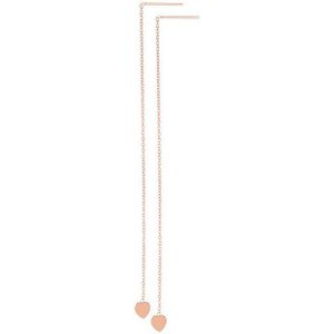 iXXXi Jewelry-Chain Heart-Rosé goudkleurig-Dames Oorbellen