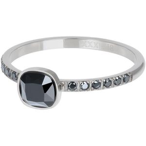 iXXXi - Vulring - Goud/Rosé/Zilver - Edelstaal - Ronde Steen met Zwarte Steen