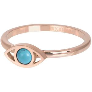 iXXXi - Vulring Lucky Eye - Rosé - Edelstaal - Turquoise Steen