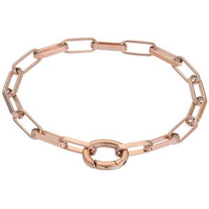 iXXXi Schakel Armband Square Chain Rosé