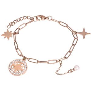iXXXi Schakel Armband Sparkle Rosé
