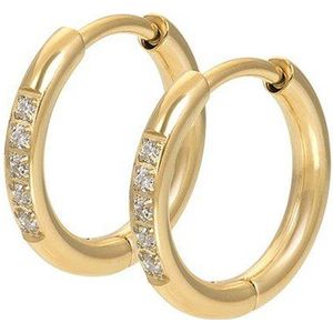 iXXXi Creolen Hoops Crystal Goud