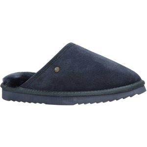 Warmbat Australia Gevoerde Suède Pantoffels Blauw