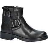 Nelson leren bikerboots zwart