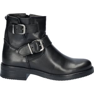 Nelson leren bikerboots zwart