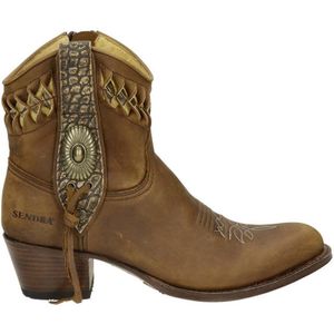 Sendra 14095 Debora nubuck cowboylaarzen cognac