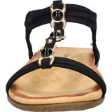 Dolcis - Dames Sandalen - Zwart - Imitatieleer - Zacht Foam Voetbed