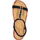 Dolcis - Dames Sandalen - Zwart - Imitatieleer - Zacht Foam Voetbed