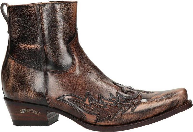Sendra 12185 Mimo Leren Cowboylaarzen Donkerbruin