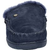 Warmbat Australia Grizzly suède pantoffels donkerblauw