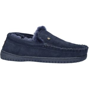 Warmbat Australia suède pantoffels donkerblauw