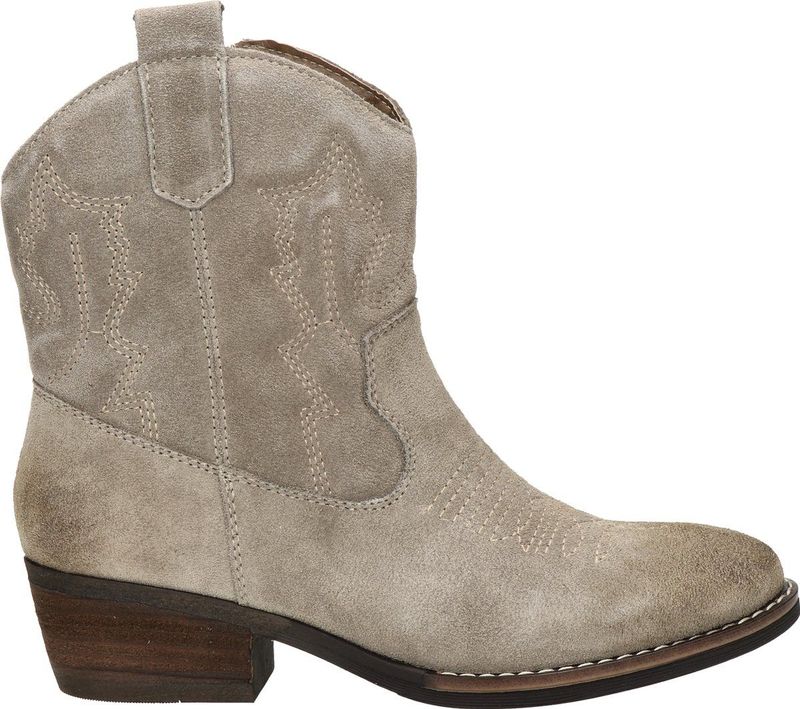 Nelson - Cowboylaars - Sand - Suède - Decoratieve Stiksels