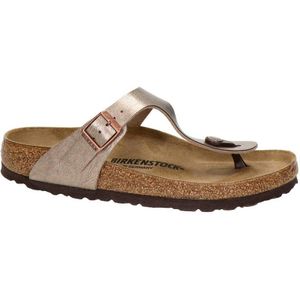 Birkenstock Gizeh Teenslippers Taupe/Metallic