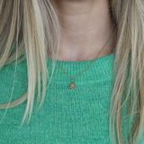 Lucardi Dames Hanger Klaver - 14 Karaat Geelgoud