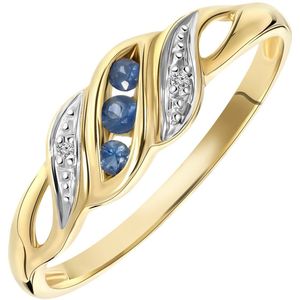 Lucardi - Ringe 585 Gold - goldfarbig 1 ct Damen (263.99 € / 1 ct)