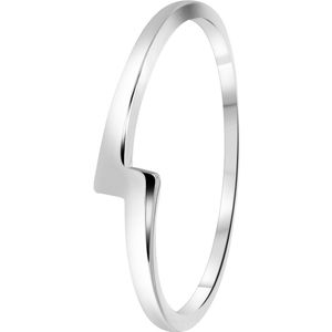 Lucardi Dames Ring galaxy bliksemschicht - Ring - Moederdag Cadeautje - Echt Zilver - Zilverkleurig