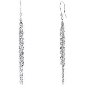 Lucardi - Oorbellen - Zilver - 925 Sterling Zilver