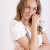 Lucardi - Dames Armband - Echt Zilver - Goudkleurig - Met Zirkonia