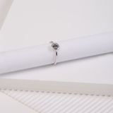 Lucardi - Dames Ring - Goudkleurig - Goldplated Disc - Echt Zilver