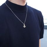 Lucardi Heren 14 Karaat Geelgouden Hanger Anker - Hanger - 14 Karaat Goud - Geelgoud