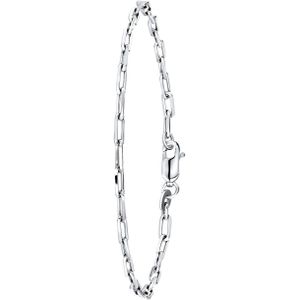 Lucardi Dames Armband Closed Forever 3mm - Echt Zilver - Armband - Cadeau - 19 cm - Zilverkleurig