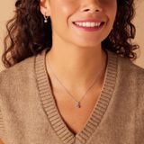 Lucardi Dames Oorringen Met Hanger Zirkonia - Echt Zilver