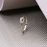 Lucardi - Dames Ring Knoop - 14 Karaat Goud - Geelgoud