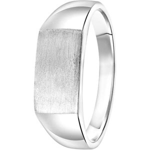 Lucardi Jongens - Kinder ring met plating - Cadeau - Echt Zilver - Zilverkleurig