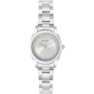Lucardi Dames Regal dames horloge zilverkleurig alloy band - Horloge - Staal - Zilverkleurig - 28 mm