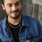 Lucardi - Creolen - Wit - Staal met Plating