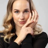 Lucardi - Ring - Wit - 9 Karaat