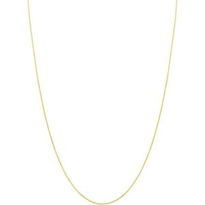 Lucardi Dames Ketting Gourmet Schakel - 9 Karaat - 51 cm - Geelgoud