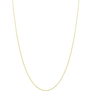 Lucardi Dames Ketting gourmet schakel diamond cut 9 karaat Ketting 61 Geelgoud