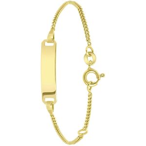Lucardi - Armbandje - Goudkleurig - Echt Zilver - Met Hanger