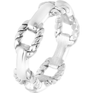 Lucardi Dames Ring Blaise - Ring - Cadeau voor vrouwen - Staal - Zilverkleurig