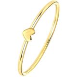 Lucardi Dames Ring met Hart - 9 Karaat Geelgoud