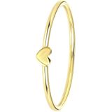 Lucardi - Dames Ring - Hart - 9 Karaat - Geelgoud
