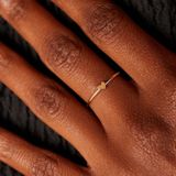 Lucardi - Ring met Hart - 14 Karaat Goud - Geelgoud - Dames