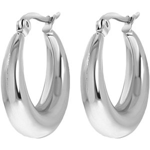 Myla stalen goldplated oorringen voor dames